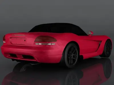 Dodge Viper SRT-10 Low-poly 3D model