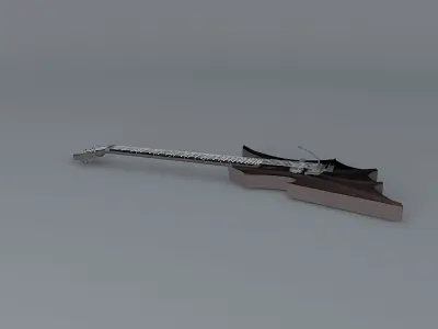 Ed Roman Rockinbat guitar Free 3D model