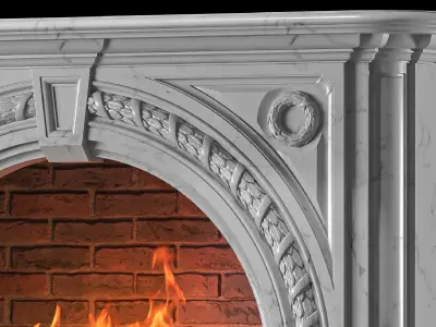 westland london fireplace 14777 3D model