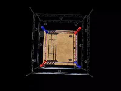 WWE Raw ring  3D model