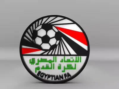 Egypt National Soccer Team Logo 3D model