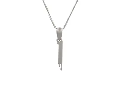 Model 1234 1 Bloody Terror Initial Number Pendant 3D print model