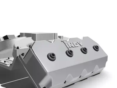 Hemi INDY single carb intake N valve covers 3D print model