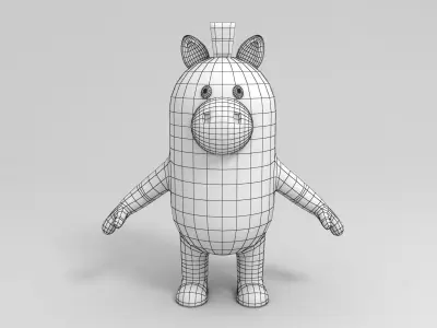 Rigged Horse Character 3D model