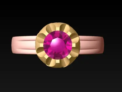 Diamond Ring - Womens Rings - N716900 3D print model