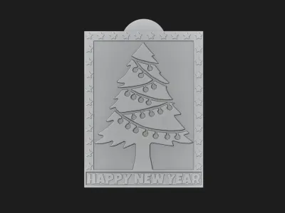 Happy New Year 3D print model