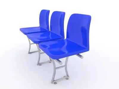 Stadium Seats 2 3D model