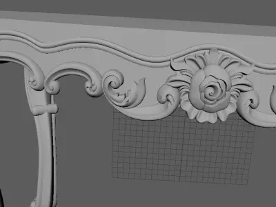 oval table 3D model
