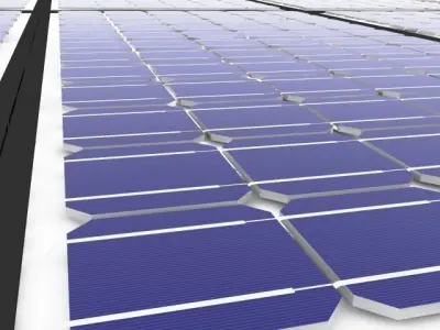 Solar canopy parking Free low-poly 3D model
