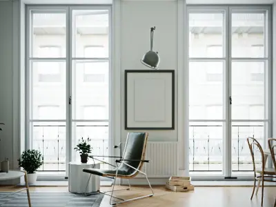 CA - Scandinavian interior scene 3D model