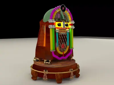 Jukebox old fashioned 3D model