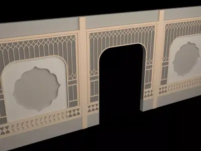 Indian Wall Panel 3D model