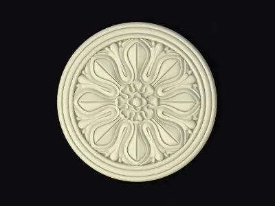 Central decor ornament for furniture 3D model buy