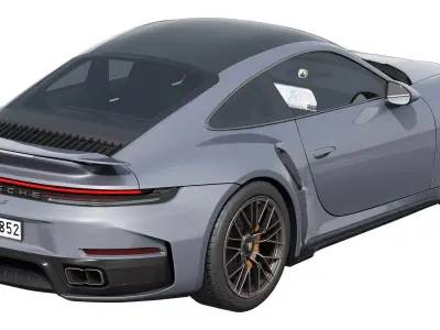 Porsche 911 Turbo S 2026 3D model from CGTrader