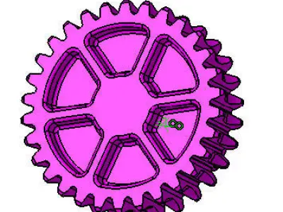 WORM AND GEAR 3D print model