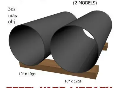 10in Thin Wall Pipe 3D model