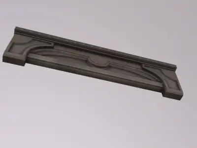 Wall Top City Low-poly 3D model