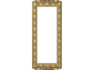 3 carved frames set 3D Model 3D Model Pack