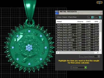  ornate  pendant 3D printable model  3D print model