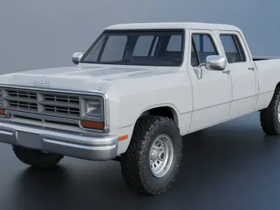 Dodge Ram W350 Crew Cab 1985  3D print model