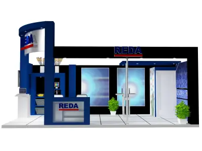  Booth Exhibition Stand a460a 3D model