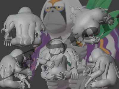 Pokemon Oganuru Passimian 3D model