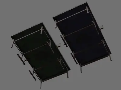 Ping Pong Table 2C Low-poly 3D model