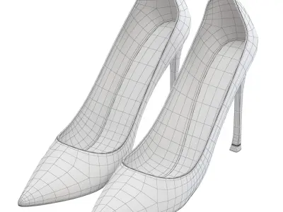 Shoes 01 - High Heel Shoes - Dior D-Moi Pump  3D model