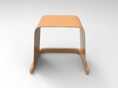 Zoe Stool Low-poly 3D model