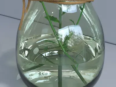 Spring daisy set 3D model