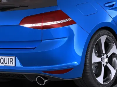 Volkswagen Golf VII GTI 2017 3D model