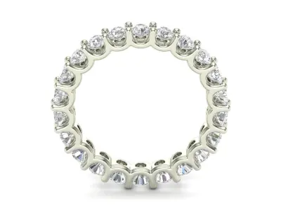 U Shaped Eternity Ring 3mm stone size swiss 19 and EU59 3D print model