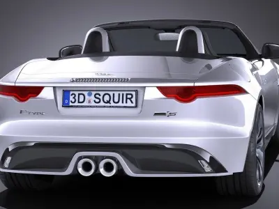 Jaguar F-Type British Design Edition Cabrio 2017 3D model