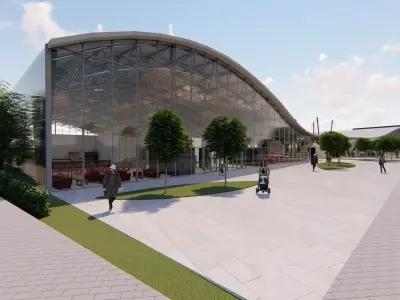 Sports Complex with Basketball Courts - Swimming Pool and More 3D model