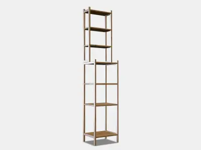RAGRUND Shelving unit Low-poly 3D model