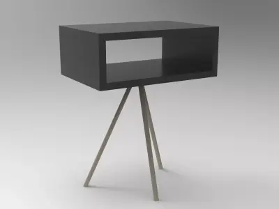 Zoya Side Table Low-poly 3D model