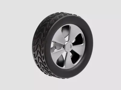 Tire car tire truck tire  Low-poly 3D model