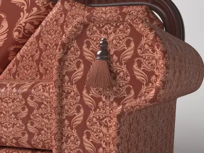 Sofa Rising Sun 4K 3D model