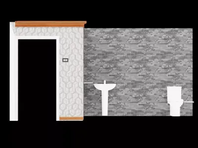 Architectural Wall Free 3D model