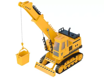Toy Crane  3D model