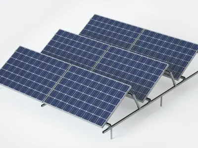 Sun Solar Panels 3D model