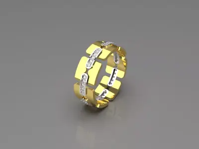 Luxury man Rolex design diamond ring model ror0034 Texture