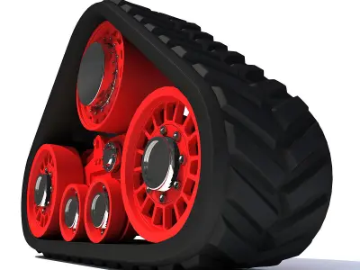 Red Crawler 3 3D model