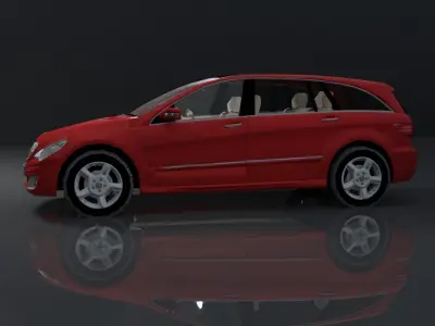 MERCEDES R CLASS 3D CAR MODEL Low-poly 3D model