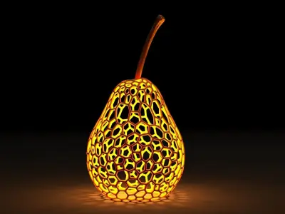 Pear lamp 3D print model