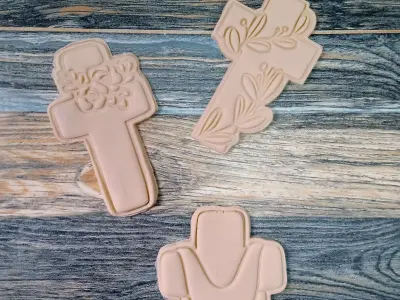 Combo x 11 cortantes COmunion bautismo confirmacion cookies  3D print model