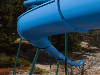 SLIDE Low-poly 3D model