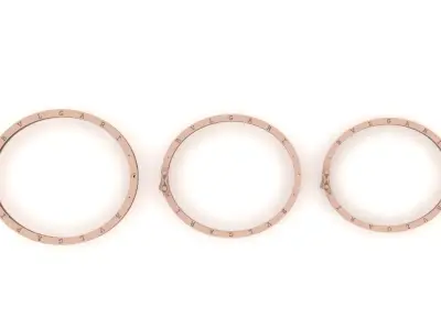 Luxury Bracelet - Bangle 0049 - 3 size 3D print model