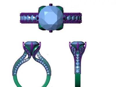 rings ring 3D print model