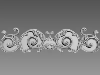 Decorative element 3D model purchase